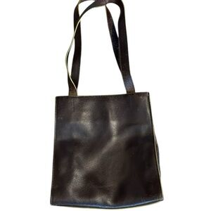 Inge Christopher Unique Vintage Brown Leather shoulder bag.